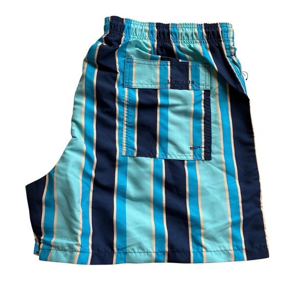 Le Club Striped Haya Blue Swim Shorts XXL - Picture 3 of 15